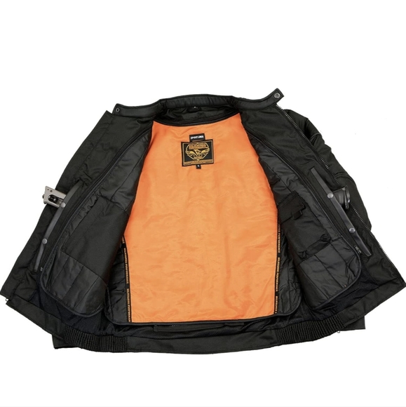 NWT Men's Milwaukee Leather Vented Textile protective motorcycle jacket - Picture 2 of 11